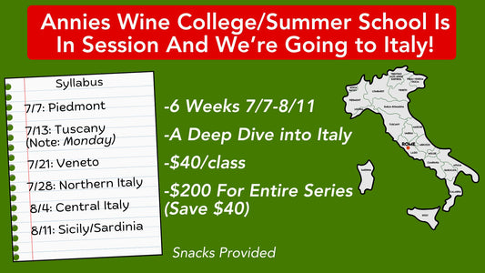 Annie's Wine College Summer School 2026-ITALY!